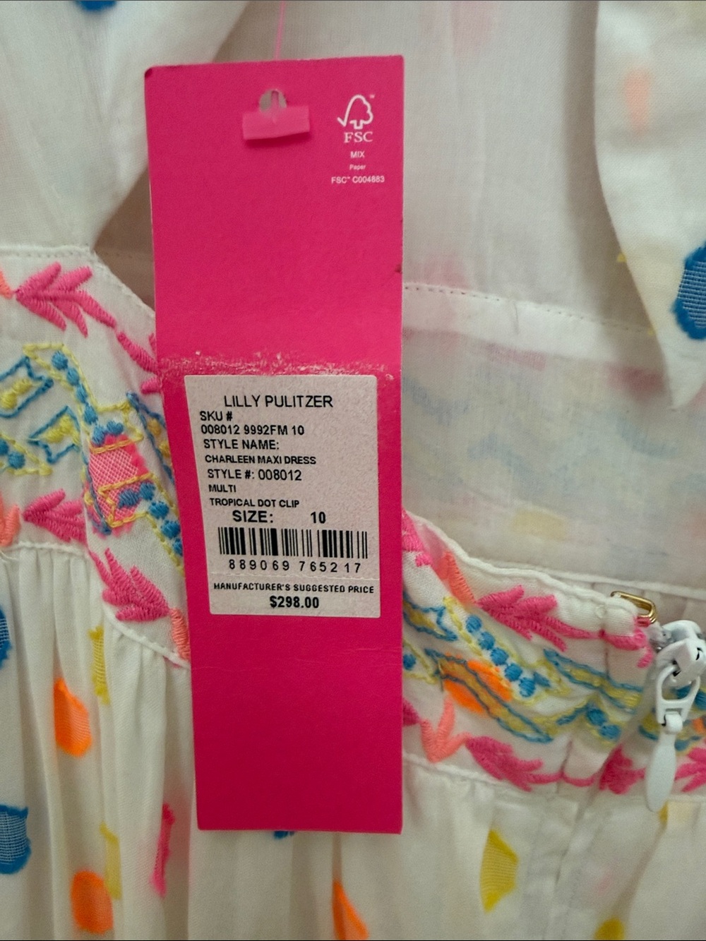 Lilly Pulitzer Charleen Maxi Dress in White NWT - Picture 2 of 8